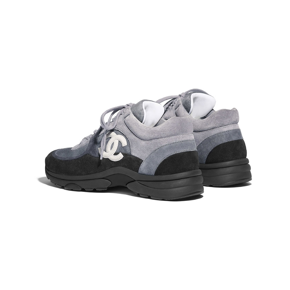 Chanel Suede Calfskin Black Sneakers G34360 X52117 94305: Image 3