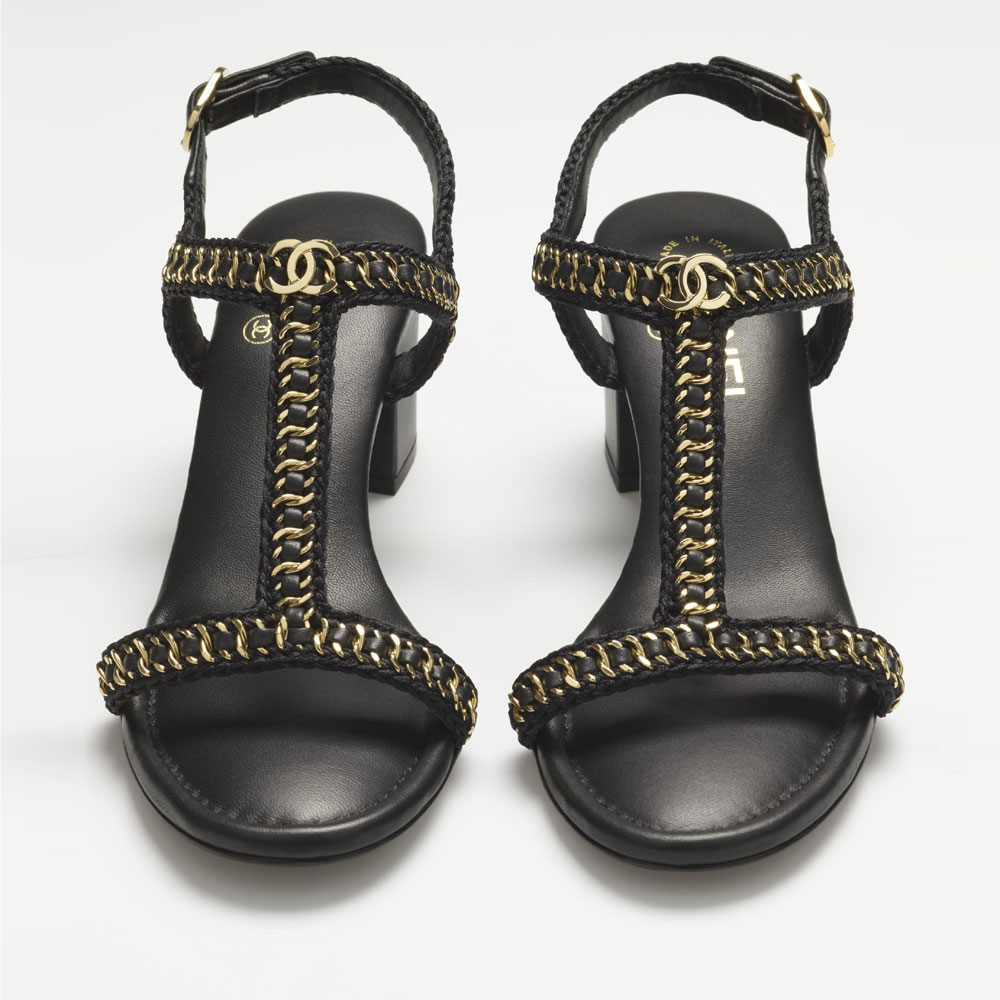 Chanel Embroidery lambskin Sandals G38786 Y55816 94305: Image 1