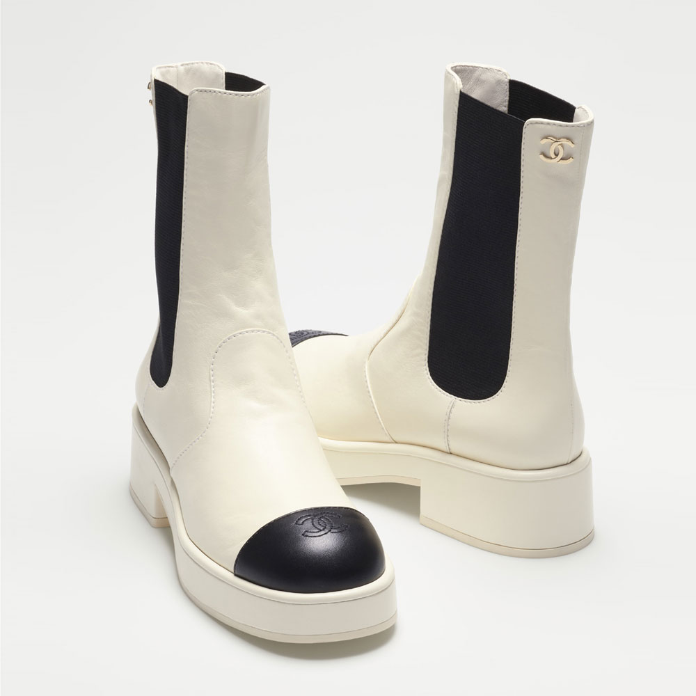 Chanel Lambskin Ankle Boots G38861 X56504 K4099: Image 1