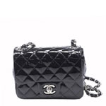 Chanel Black Patent mini matransse bag A35200 Y06830 94305