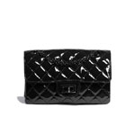 Chanel Patent Calfskin Black Mini 2.55 Handbag AS0874 B02281 94305