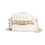 Chanel Calfskin White Camera Case AS1609 B02372 10601