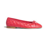 Chanel Lambskin Red Ballerinas G26250 X01000 N0896