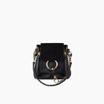 Chloe Mini Faye backpack in black smooth suede calfskin 3S1232-HEU-001