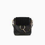 Chloe Small Faye backpack in black calfskin 3S1233-HEU-001