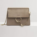 Chloe Faye Mini Chain Bag In Smooth Suede Calfskin CHC20SS202H2O23W