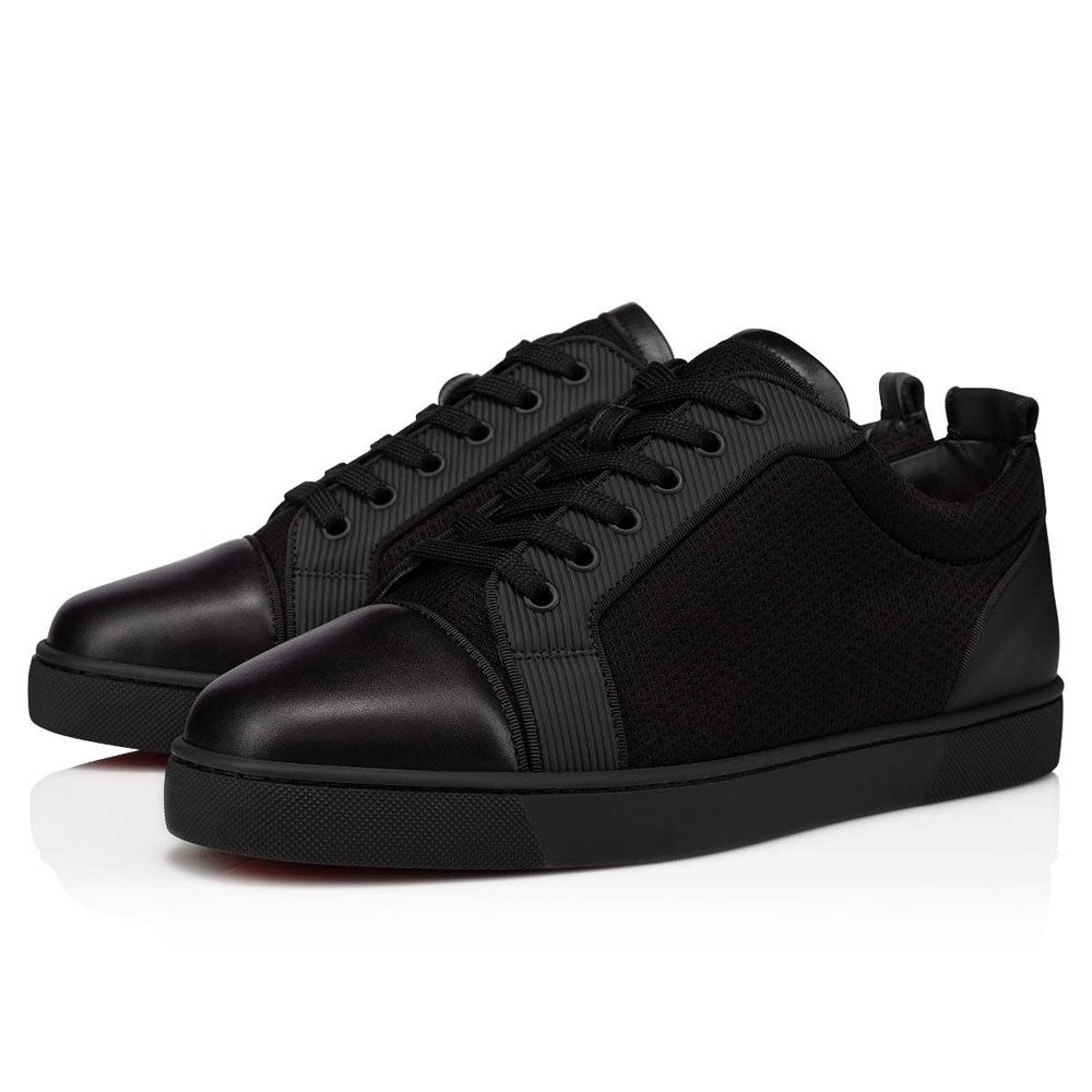 Christian Louboutin Varsijunior Black Calf Sneaker 1220862BK01: Image 1