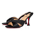 Christian Louboutin Nicol Is Back 85mm Black Crepe Pumps 3200239BK01