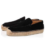 Christian Louboutin Paquepapa Flat Black Calf Espadrille 3210514BK01