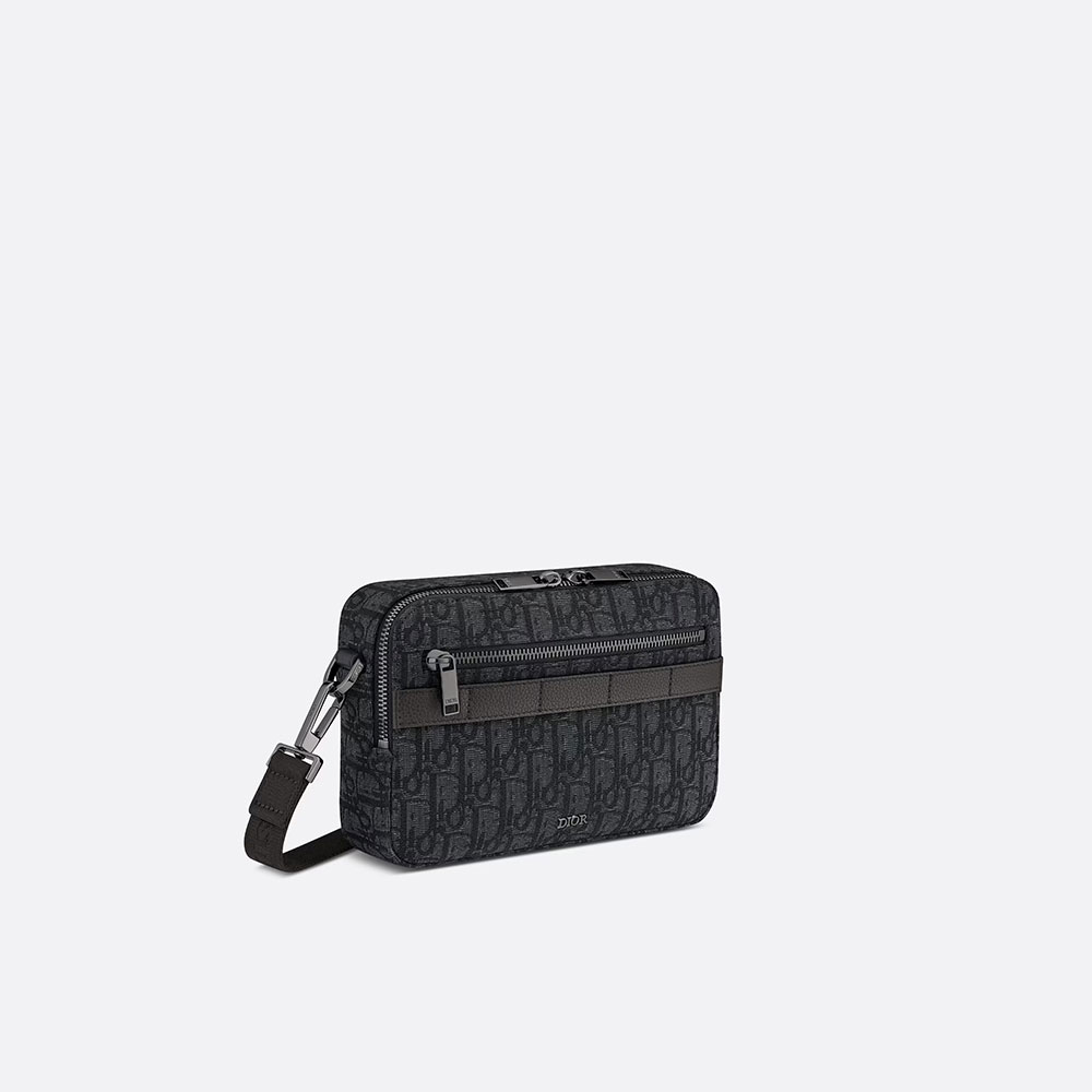 Safari Messenger Bag Black Dior Oblique Jacquard 1ESPO206YKY H10E: Image 2