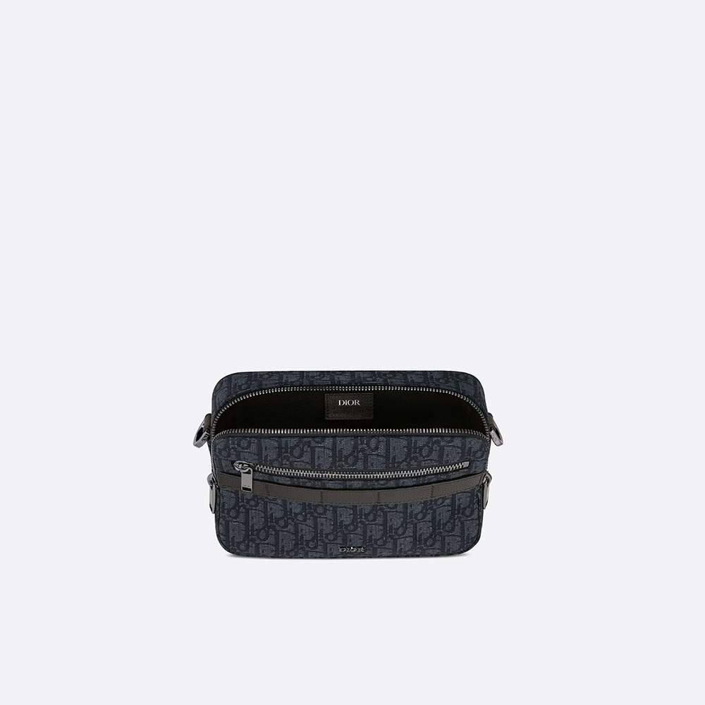 Safari Messenger Bag Black Dior Oblique Jacquard 1ESPO206YKY H10E: Image 3