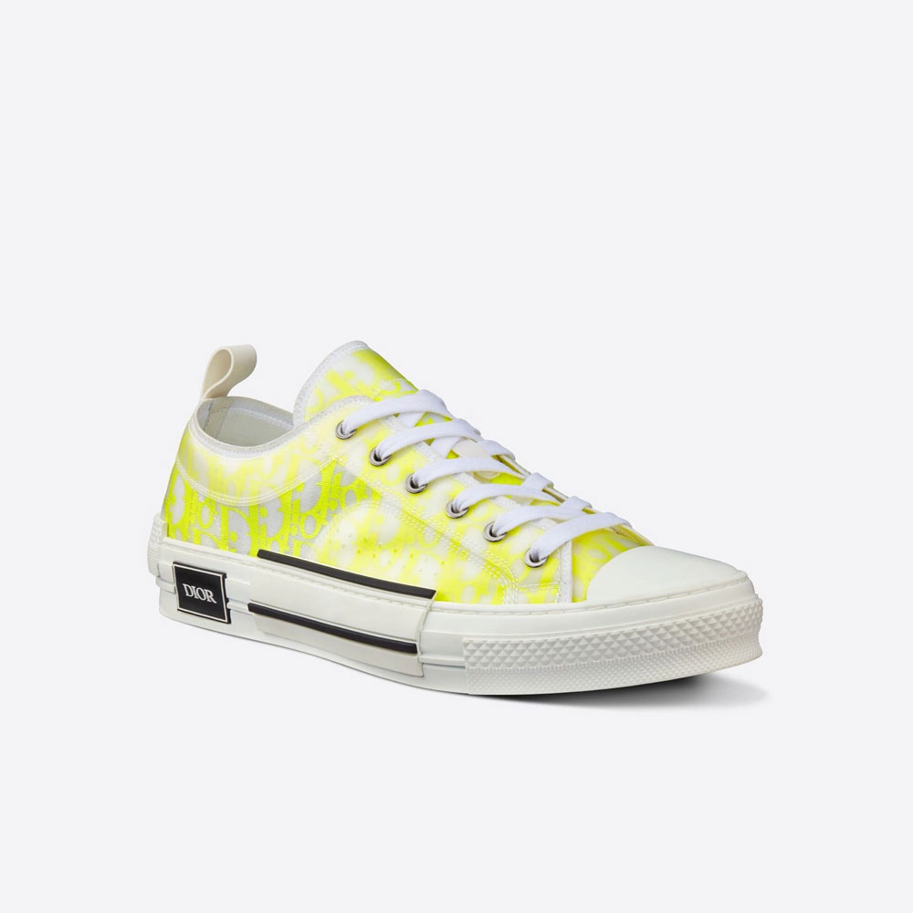 B23 Low Top Sneaker White and Yellow Dior Oblique Canvas 3SN249YNT H160: Image 1