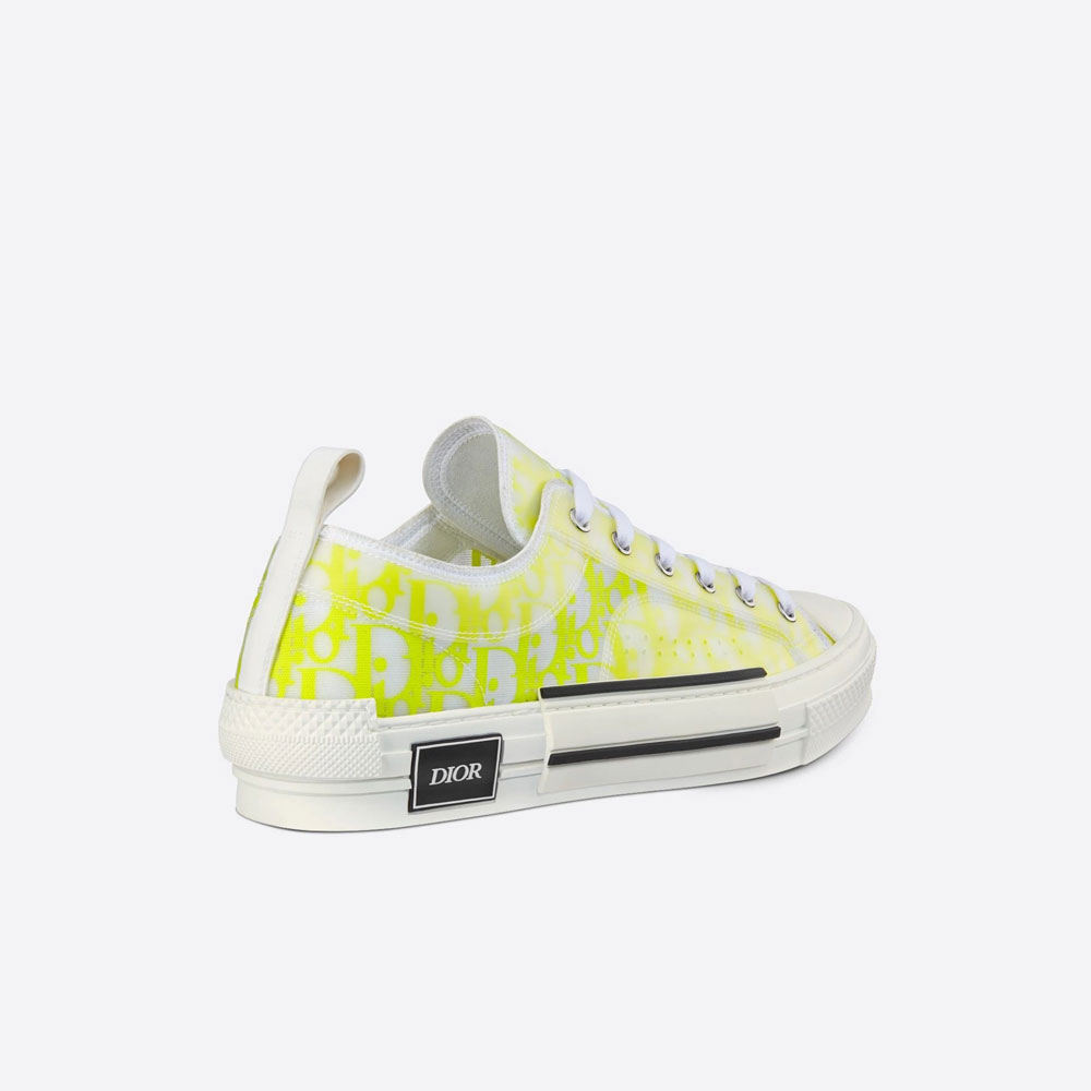 B23 Low Top Sneaker White and Yellow Dior Oblique Canvas 3SN249YNT H160: Image 2