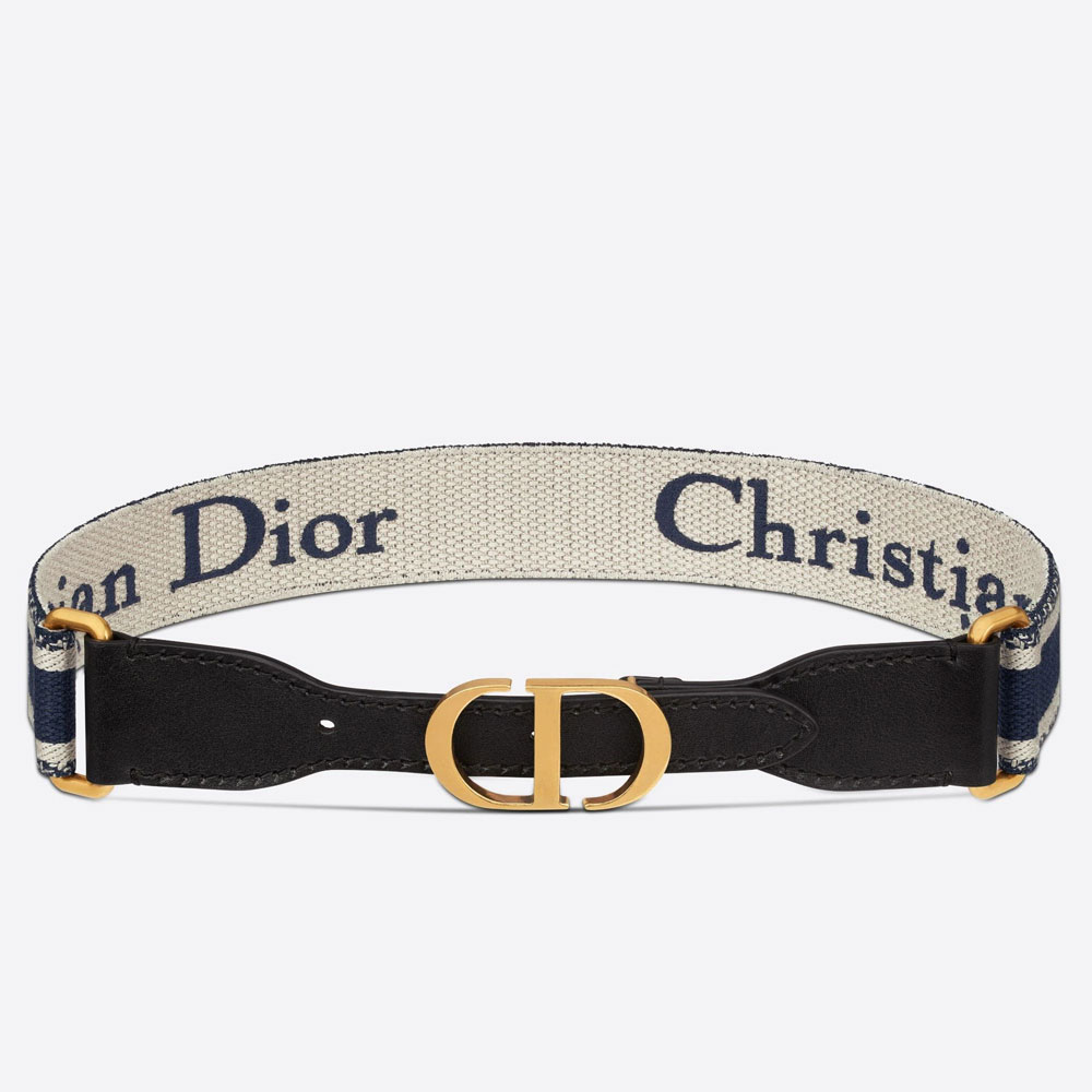 Christian Dior 35MM Belt Embroidered Canvas B0004CBTE M928: Image 1
