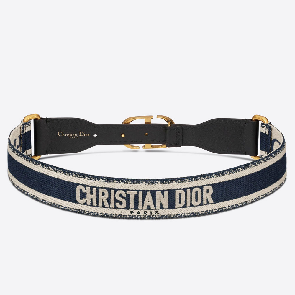 Christian Dior 35MM Belt Embroidered Canvas B0004CBTE M928: Image 2