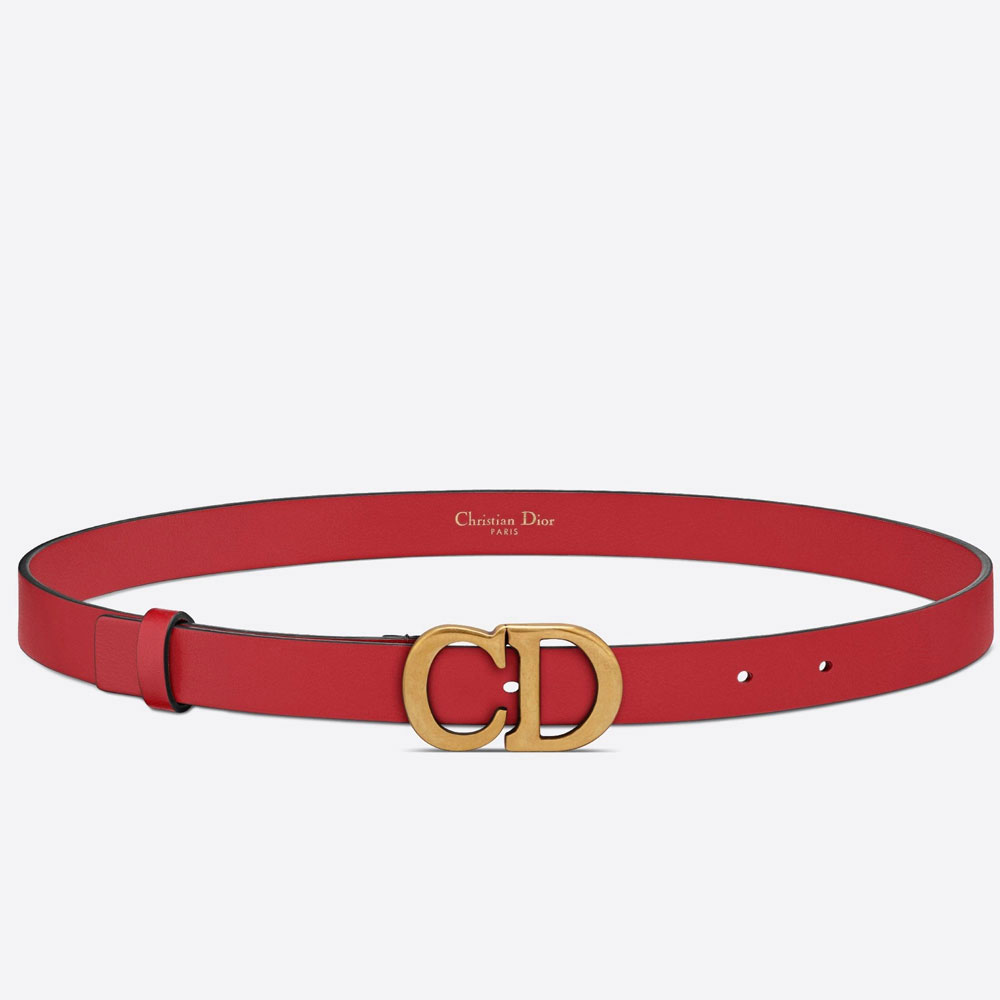 Dior Saddle Belt Red Ultrasoft Calfskin B0042CWGH M35R: Image 1
