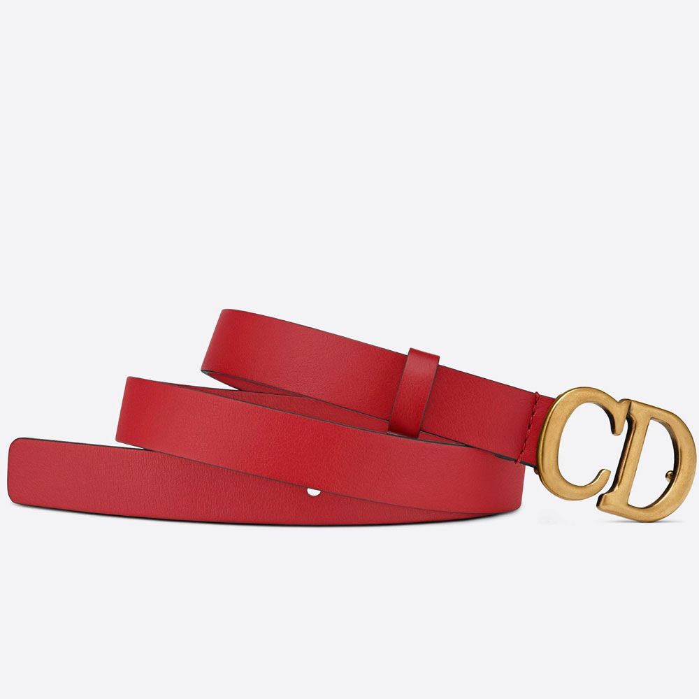 Dior Saddle Belt Red Ultrasoft Calfskin B0042CWGH M35R: Image 2