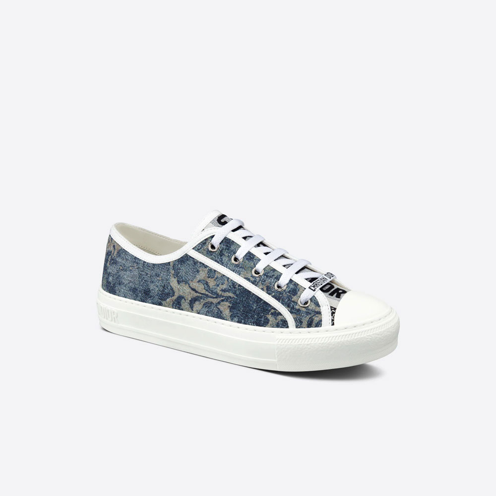 Walk n Dior Sneaker Brocart Embroidered Denim KCK211BUD S91B: Image 2