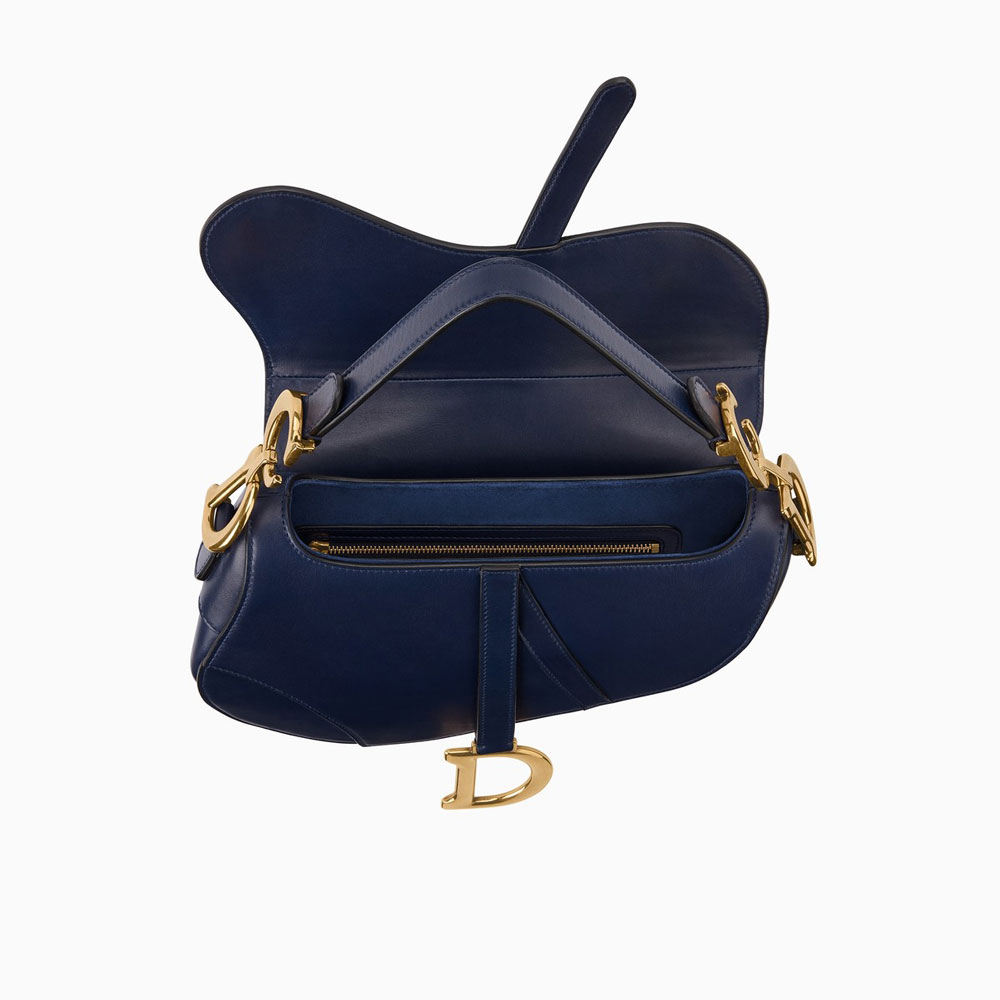 Dior Saddle bag in blue calfskin M0446CWGH M85B: Image 3