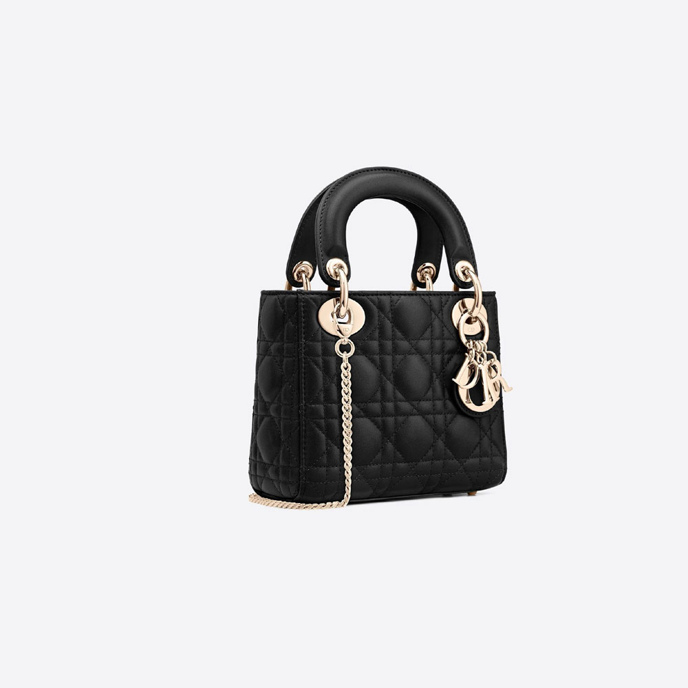 Mini Lady Dior Bag Black Cannage Lambskin M0505OCAL M900: Image 1