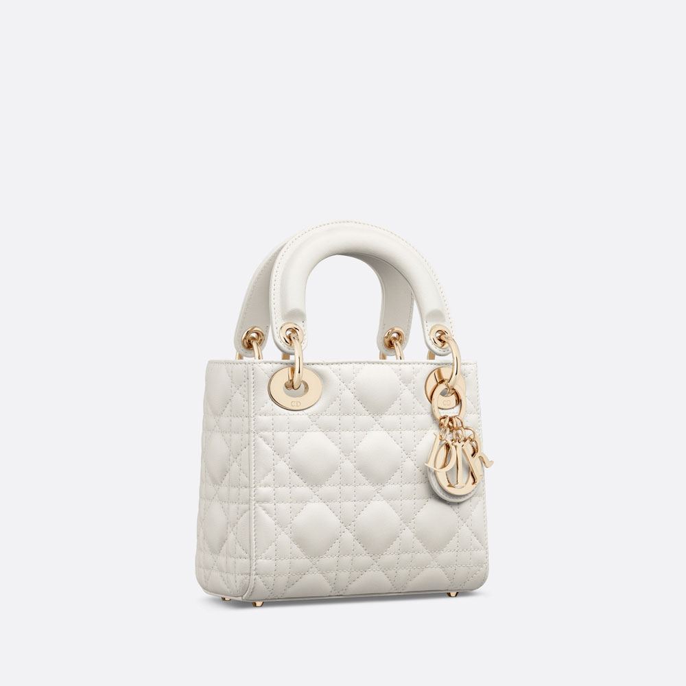 Mini Lady Dior Bag Latte Cannage Lambskin M0505ONGE M030: Image 2