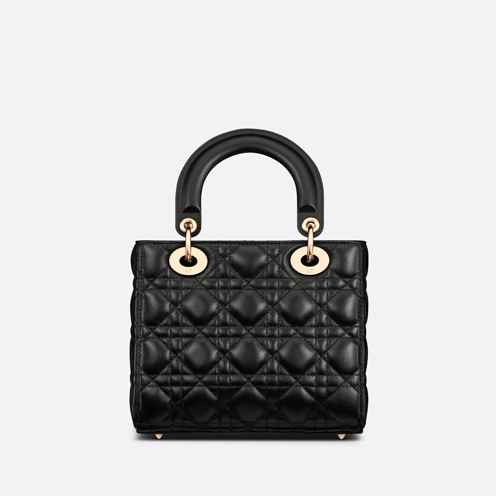 Small Lady Dior My ABCDior Bag Black Cannage Lambskin M0538ONGE M900: Image 3
