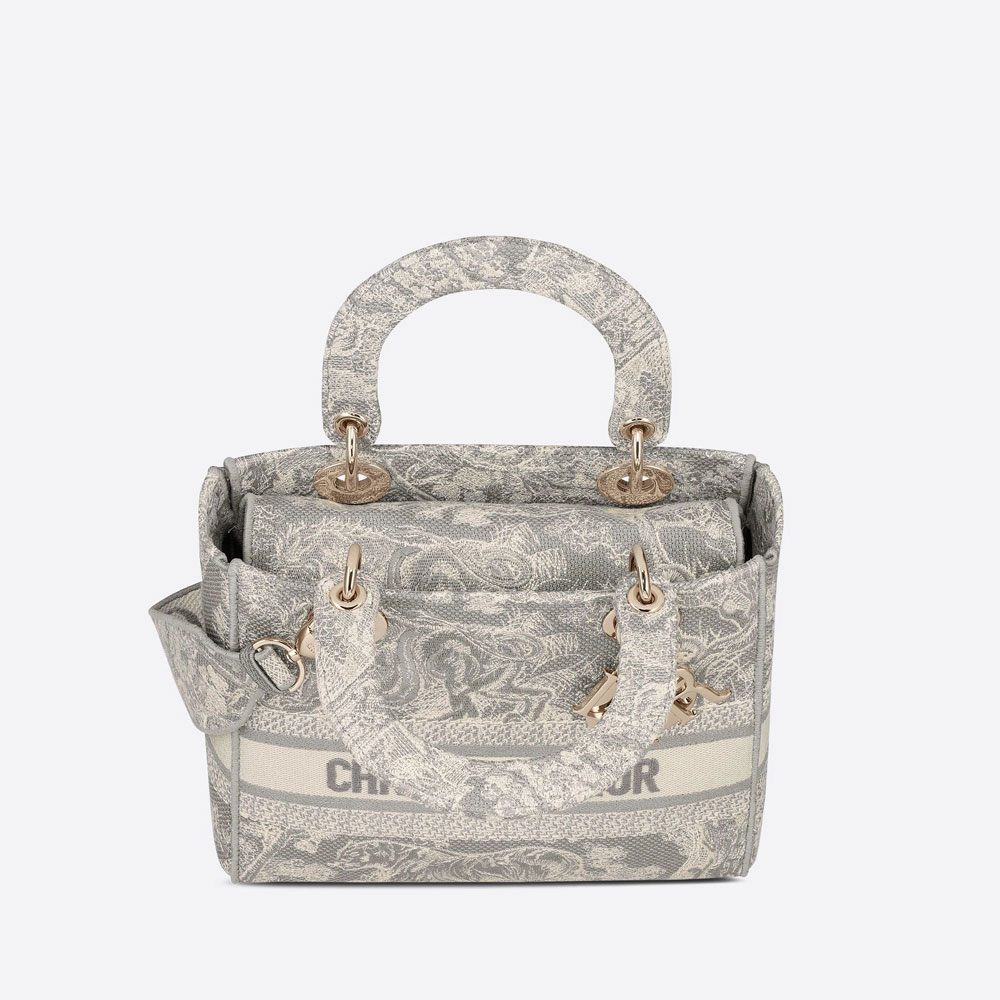 Dior Medium Lady D Lite Bag Toile de Jouy Reverse Embroidery M0565ORGO M932: Image 2