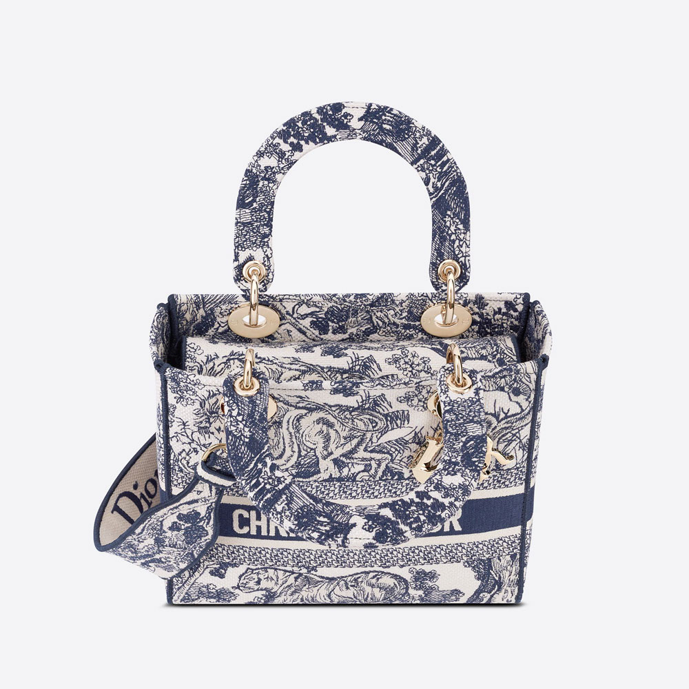 Dior Medium Lady D Lite Bag Toile de Jouy Embroidery M0565OTDT M808: Image 3