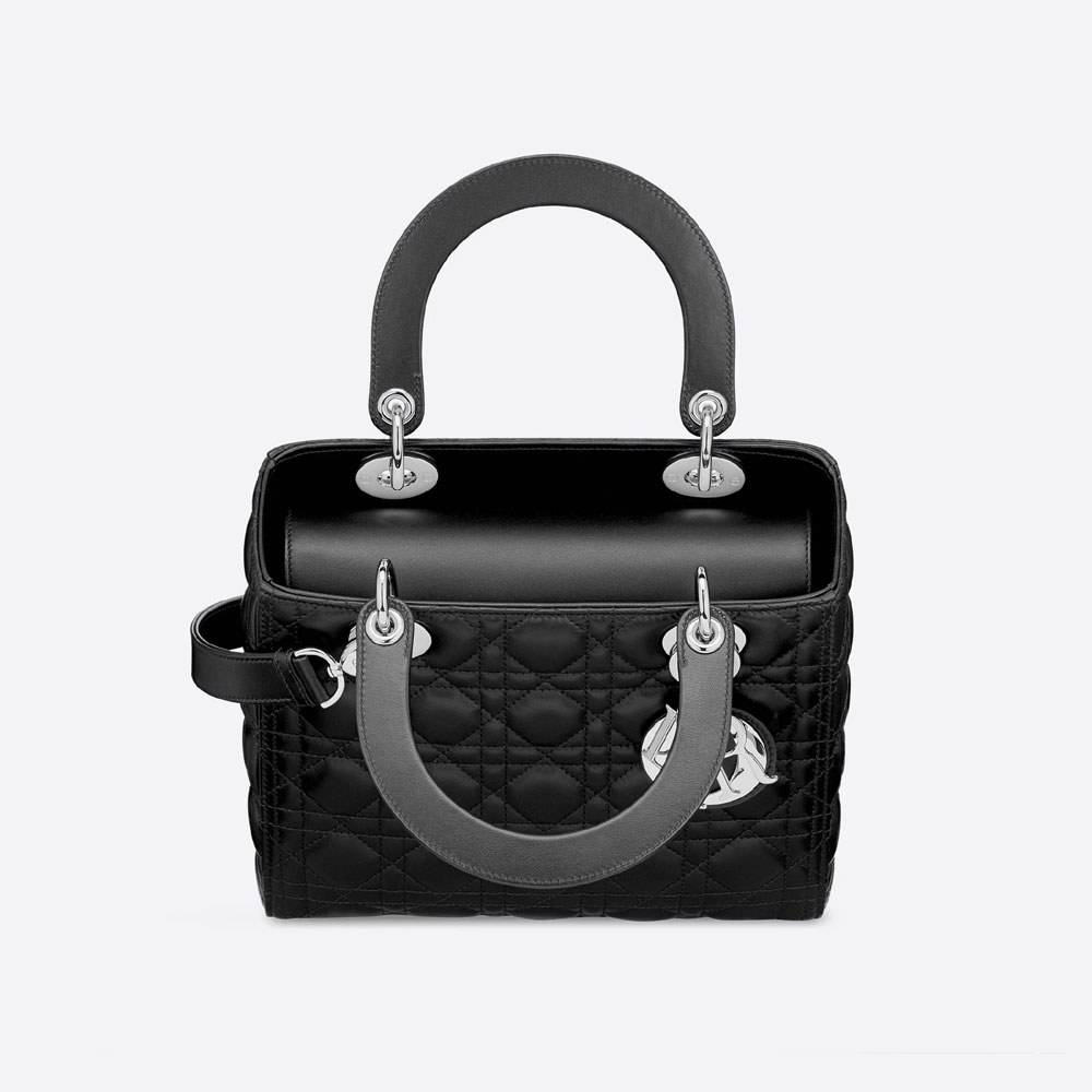 Medium Lady Dior Bag Black Cannage Lambskin M0565PNGE M900: Image 2
