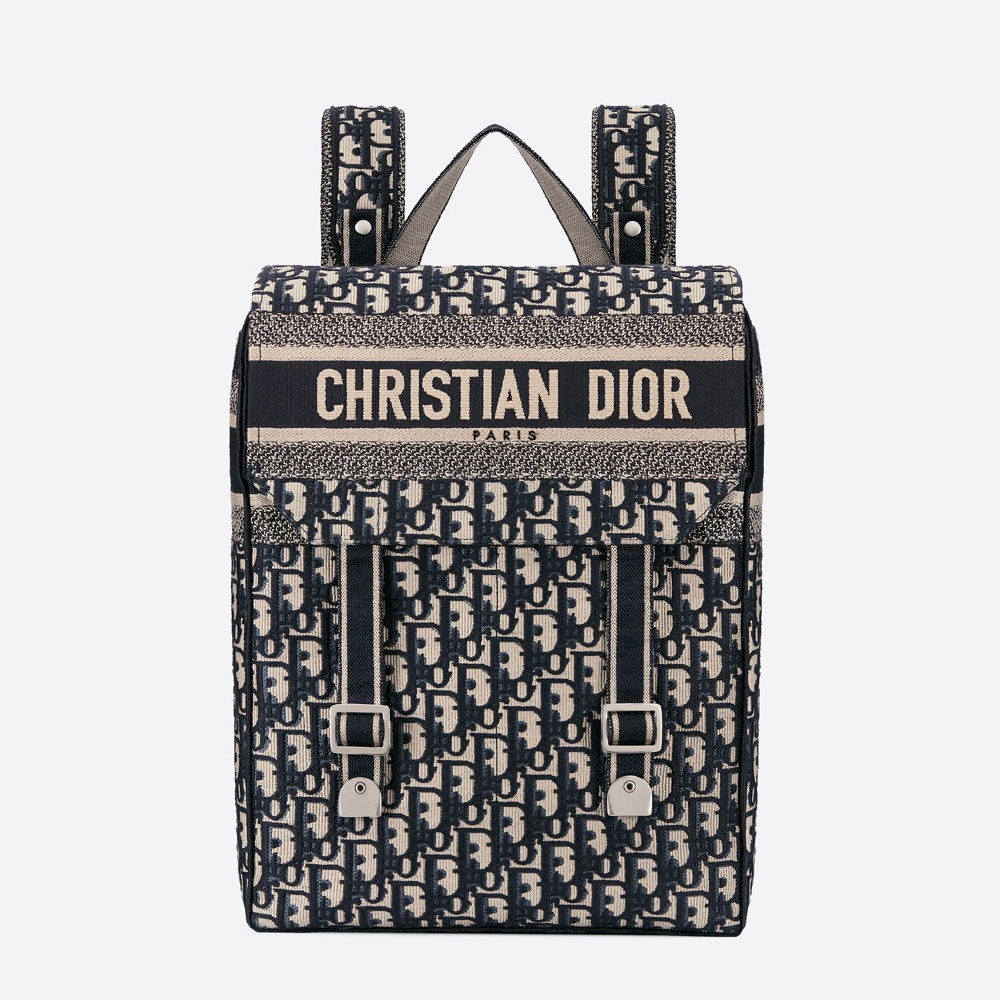 Backpack Blue Dior Oblique Technical Fabric M1293VRIW M928: Image 1