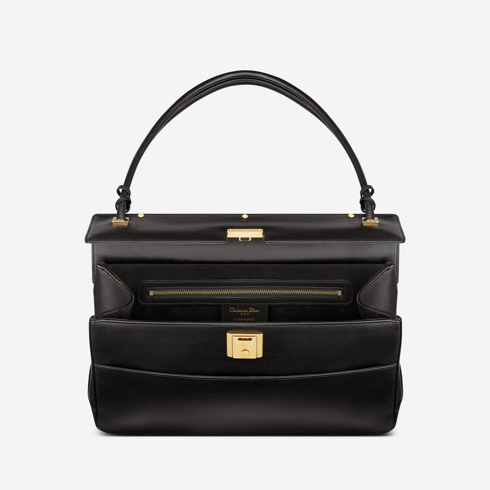 Dior Parisienne Bag Black Smooth Calfskin M5400UBBU M900: Image 3
