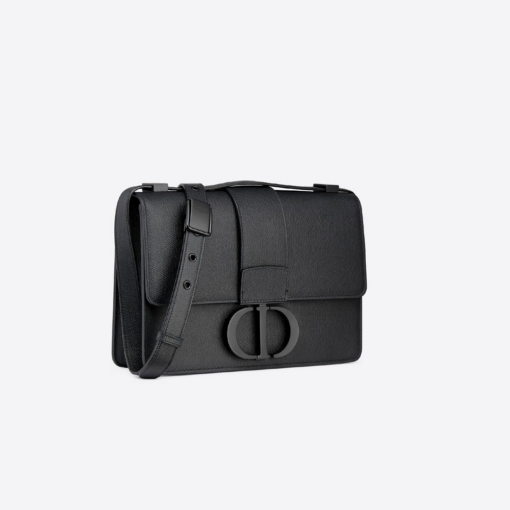 Dior 30 Montaigne Bag Black Grained Calfskin M9203SBFK M989: Image 1