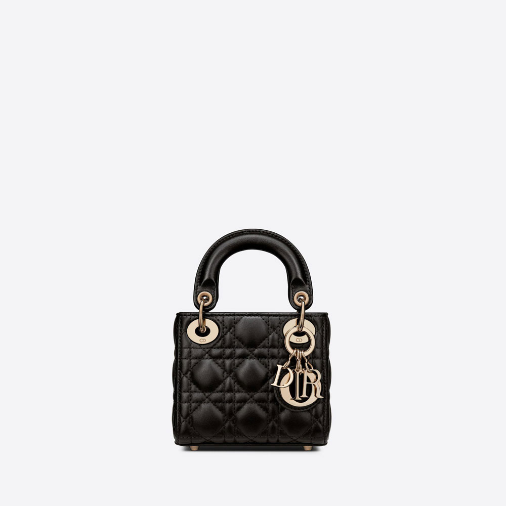 Micro Lady Dior Bag Black Cannage Lambskin S0856ONGE M900: Image 1