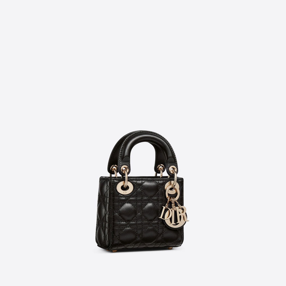 Micro Lady Dior Bag Black Cannage Lambskin S0856ONGE M900: Image 2