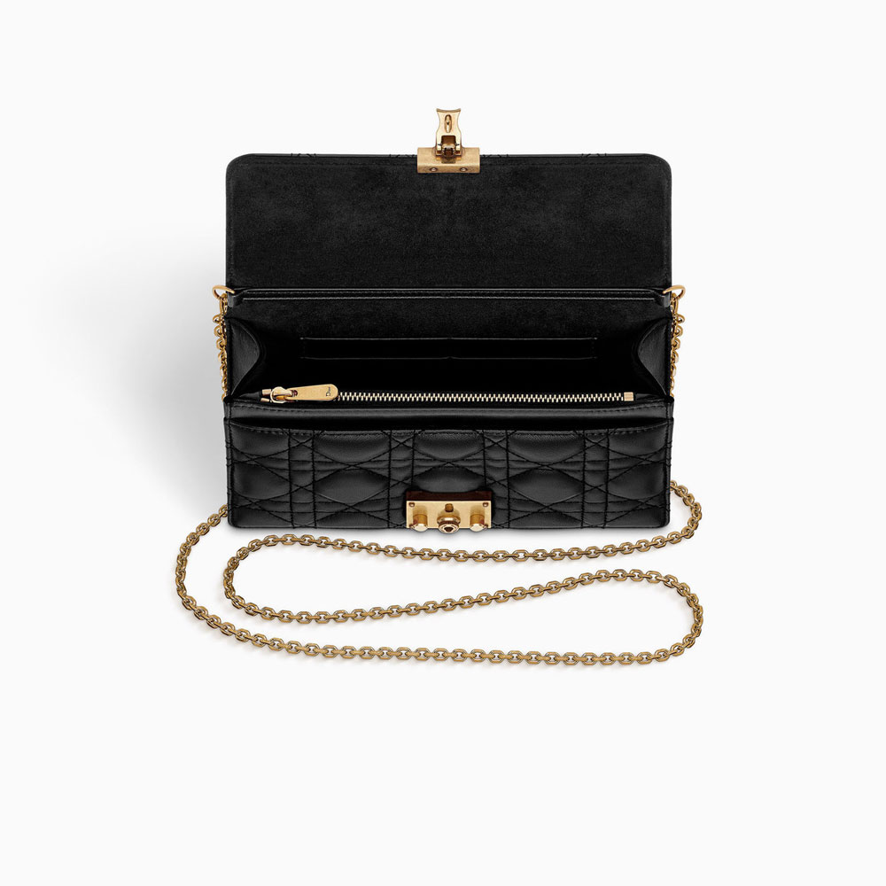 Dioraddict Wallet on Chain clutch in black lambskin S2012CNMJ M900: Image 3