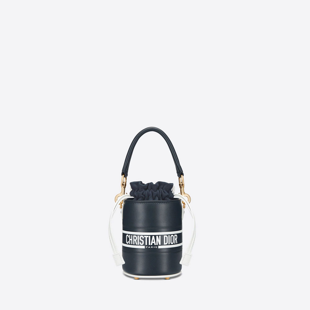 Micro Dior Vibe Bucket Bag Blue Calfskin S6250OSGQ M928: Image 1