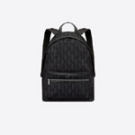 Dior Rider Backpack Black CD Diamond Canvas Calfskin 1ESBA088CDP H43E