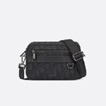 Mini Safari Bag Strap Black Dior Oblique Jacquard 2ESWS011YKY H03E