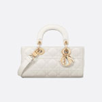 Dior Small Lady D-Joy Bag Latte Cannage Lambskin M0613ONGE M030