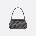 Medium Dior Key Bag Blue Dior Oblique Jacquard M1843OTZQ M928