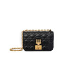 Dior Small dioraddict flap bag in black cannage lambskin M5817CNMJ M900