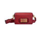 dior evolution flap bag slot handclasp smooth red calfskin M8000CVWU M41R