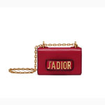 Dior Mini JAdior flap bag in red calfskin M9002CVWU M41R