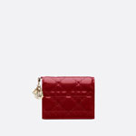 Mini Lady Dior Wallet Patent Cannage Calfskin S0178OVRB M323