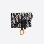 Saddle Nano Pouch Blue Dior Oblique Jacquard S5654CTZQ M928