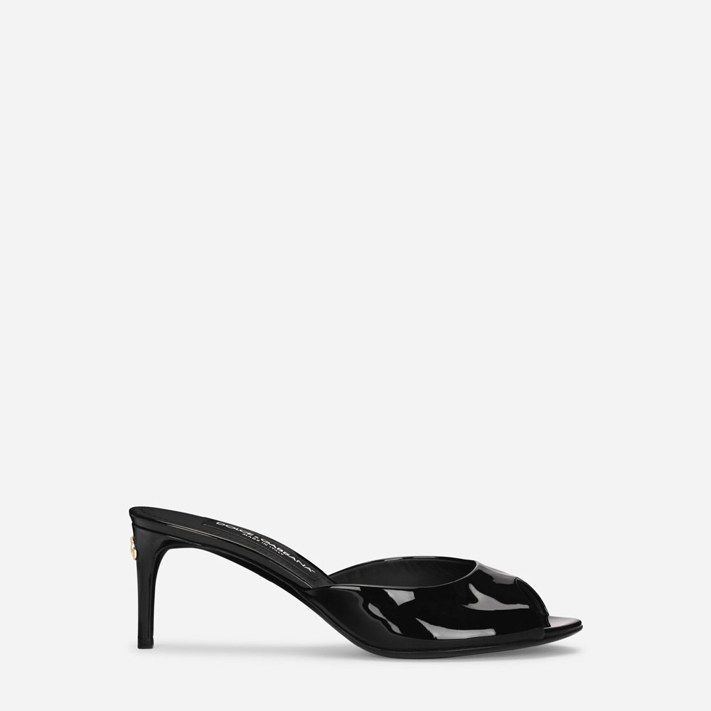 DG Patent leather mules in Black CR1522A147180999: Image 1