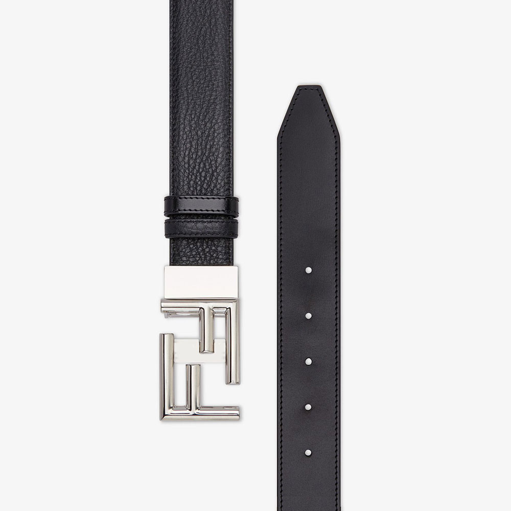 Fendi Black Adjustable Reversible Belt 7C0344 70J F0GXN: Image 2