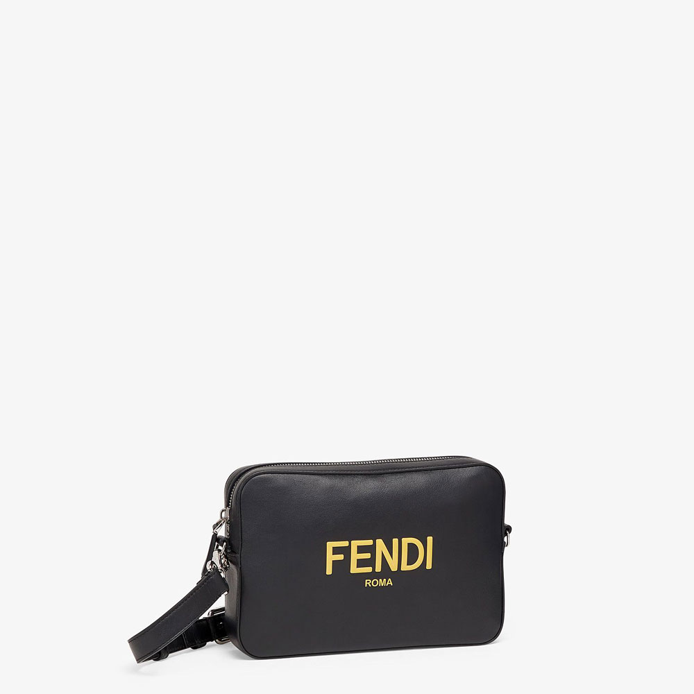 Fendi Camera Case Black Leather Bag 7M0286 ADM8 F0R2A: Image 2