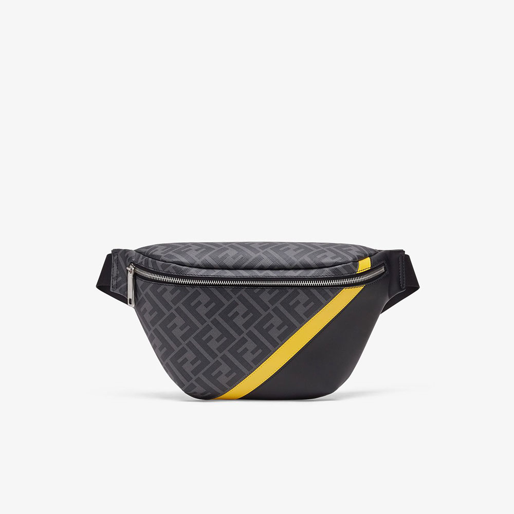 Fendi Grey Fabric Belt Bag 7VA434 A9XS F0R2A: Image 1
