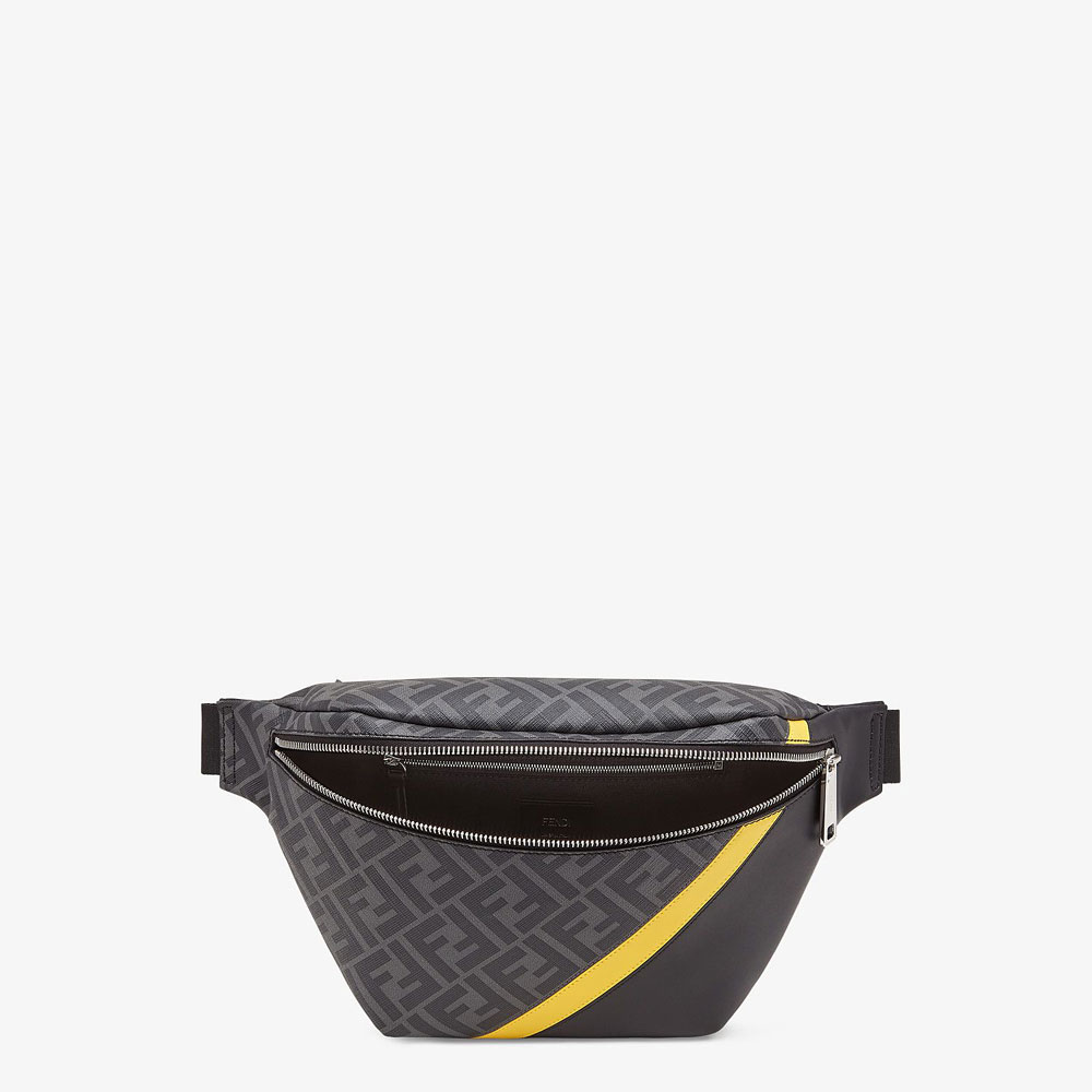 Fendi Grey Fabric Belt Bag 7VA434 A9XS F0R2A: Image 4